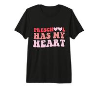 Preschool Has My Heart Pre-K Teacher Valentine’s Day Premium T-Shirt