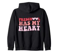 Preschool Has My Heart Pre-K Teacher Valentine’s Day Zip Hoodie