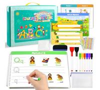 Preschool Learning Activities - 40 Reusable Pages Tracing Book for Kids & Toddler, Handwriting Practice Busy Book, Educational Toys & Learning Gift for Ages 3+