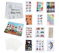 Preschool Learning Book Busy Book With Sticker For Toddler Sensory Busy Book Early Learning Activity Book Education Toy Learning Book For Toddler