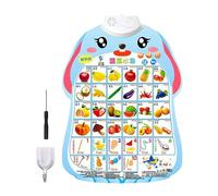 Preschool Learning Graphics for Wall, Learning Wall Chart for Children - Electronic Number Of Walls - Displays A Number Of Vegetable Alphabet With Sounds With Sound