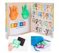 Preschool Learning Toy Set | Counting & Finger Arithmetic Cards | Alphabet & Animal Educational Cards For Cognitive Development, Activities, Boys & Girls