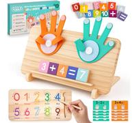 Preschool Learning Toys, Educational Math Manipulatives Finger Counting Blocks, Tracing Number for Toddlers, Homeschool Classroom Supplies Birthday Boys Girls Gifts