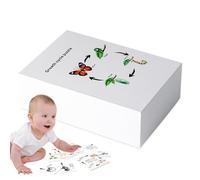 Preschool Life Cycle Kit - Science Puzzle Game, Biology Learning Toy | Reusable Sorting Tray, Educational Toy Set for Kindergarten for Early Stem Education Home Preschool Classrooms Activities Use