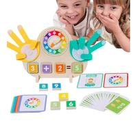 Preschool Math Learning Toys - Clock Board Addition Subtraction Math Games for Kids,Early Education Preschool Homeschool Supplies for 3-8 Years Old Boys Girls Children