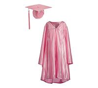Preschool Nursery Graduation Gown and Cap Unisex, Kinder Ceremony Costume for kids, Robe and Elasticated Mortar Board Colours
