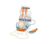 Preschool Pretend Play Kit - Interactive Imaginative Role Set, Portable Carrying Backpack | Themed Doctor and Builder Toys with Accessories, Developmental Game for Home Kindergarten Child Boys Girls P