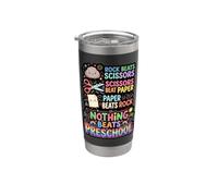 Preschool Rock Paper Scissors Teacher Student Early Learning Stainless Steel Insulated Tumbler
