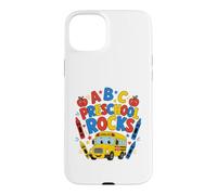 Preschool Rocks ABC School Bus Back To School Boys Girls Kid Case for iPhone 15 Plus