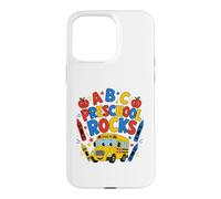 Preschool Rocks ABC School Bus Back To School Boys Girls Kid Case for iPhone 15 Pro Max