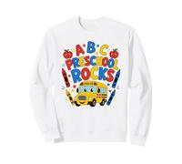 Preschool Rocks ABC School Bus Back To School Boys Girls Kid Sweatshirt