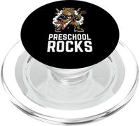 Preschool rocks Rockstar Bear Animal Music funny PopSockets PopGrip for MagSafe