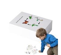 Preschool Science Tray - Reusable Puzzle Game, Multi-Stage Biology Set, Engaging Study Aid | Hands-On Lifecycle Discovery Exercise, Child-Friendly Learning System Kindergarten Homeschool