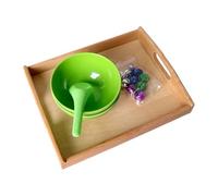 Preschool Sensory Toys, Color Recognition Development, Wood And PP Material, Mont-essori Colorful Bells Scooping Set, Practical Life Sensory Toy, Child Friendly Design, For Home Kindergarten
