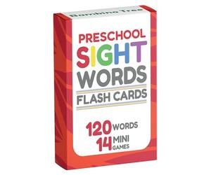 Preschool Sight Words Flash Cards - 120 High Frequency Words from Dolch's and Fry's Lists for Ages 3+