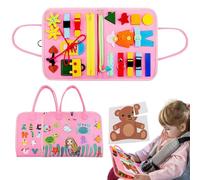 Preschool - Soft Activity, Sensory Board | Fine Motor Learning Toy, Life Skills Development Binder for Kindergarten Homeschool Classroom Road Trip Educational Entertainment Travel Game