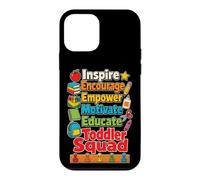Preschool Staff Toddler Squad Inspire Encourage Empower Case for iPhone 12 mini