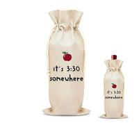 Preschool Teacher Appreciation Gifts for Teachers Funny Before School After School Gifts for Coworkers Thank You Gift for Teacher Valentines Day Gift for Teachers It's 3:30 Somewhere Wine Bag Wrapping