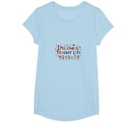 Preschool Teacher Life: Nurturing Young Minds with Joy T-Shirt, Girls, Baby Blue, XS