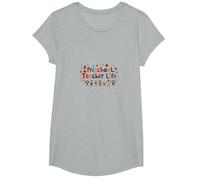 Preschool Teacher Life: Nurturing Young Minds with Joy T-Shirt, Girls, Heather Grey, XS