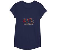 Preschool Teacher Life: Nurturing Young Minds with Joy T-Shirt, Girls, Navy, Small