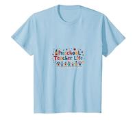 Preschool Teacher Life: Nurturing Young Minds with Joy T-Shirt, Kids, Baby Blue, 3 Years