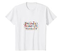Preschool Teacher Life: Nurturing Young Minds with Joy T-Shirt, Kids, White, 4 Years