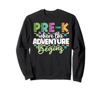 Preschool Teacher Pre-K Where Adventure Begin Back to School Sweatshirt