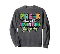 Preschool Teacher Pre-K Where Adventure Begin Back to School Sweatshirt