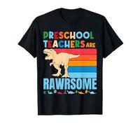 Preschool Teachers are Awesome Teacher Dinosaur Gift T-Shirt