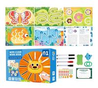 Preschool Writing Workbook - Tracing Workbook - Erasable Tracing Workbook, Educational Scribblesmart Practice Interactive for Early Childhood Education