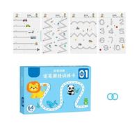 Preschooler Handwriting Development Workbook with 64 Sheets Erasable Paper for Age 3-6 Kids Toddler Writing Practice Erasable Toddler Writing Activity Book