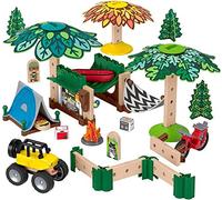 Preschoolers can design their own camping ground with this Wonder Makers building and track set featuring more than 60 play pieces!, GFJ10
