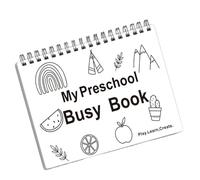 preschoolLearning Books - Toy, Toddler Early Learning Busy Activity Book | Practice Workbook Educational Toys For Children Kindergarten Nursery Home School Classroom Travel