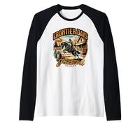 Prescott Arizona Frontier Days Cowboy Horse Raglan Baseball Tee