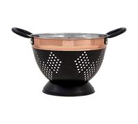Prescott Medium Colander, Charcoal/Copper, Medium