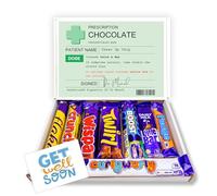 Prescription Chocolate Gift Box: Funny Get Well Soon Gifts For Men, Get Well Soon Gifts For women, Surgery Recovery Gifts, Get Well Soon Chocolate