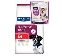 Prescription Diet i/d Stress Mini Digestive Care Dry Dog Food with Chicken 1kg. Bag and Digestion Treats