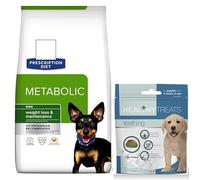 Prescription Diet Metabolic Mini Dry Food for Dogs 1kg. and Dental Treats
