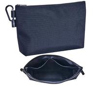 PRESEE Tool Pouch Zipper Small Tool Bag Pouches Organizer Bag with Metal Carabiner, Nylon 1680D Heavy Duty for Wrenches, Screwdrivers, Pliers, Stationery & Office Supplies Pack of 1, Black, 12 Inch