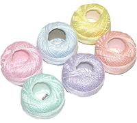 Presencia Finca Perle Cotton ~ Size #5 ~ Thread Sampler Pack for Sewing, Embroidery, and Quilting (01 - Pastels)