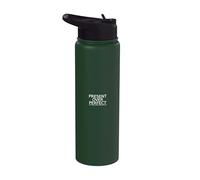 Present Over Perfect Minimalist Design - Mindfulness Quote Stainless Steel Insulated Water Bottle