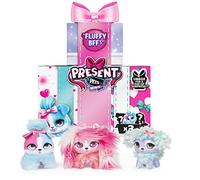 Present Pets Minis, Fluffy BFFs 3-Pack of 7.6cm Plush Toys, Kids Toys for Girls Aged 5 and up