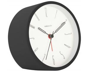 Present Time - Belle Numbers Alarm Clock, Black - Black