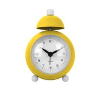 PRESENT TIME Karlsson Alarm Clock Chaplin Iron Matt - Bright Yellow Present Time Yellow