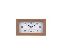 PRESENT TIME Karlsson Alarm Clock Lujo Rectangle - Mocha Brown Present Time Brown