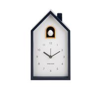 PRESENT TIME Karlsson Alarm Clock Modern Cuckoo - Dark Blue Present Time Dark Blue