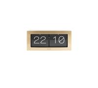 PRESENT TIME Karlsson Boxed Flip Mantel Clock XL - Brushed Gold Present Time Gold