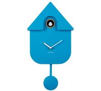 PRESENT TIME Karlsson Modern Cuckoo Wall Clock 40cm- Bright Blue Present Time Blue