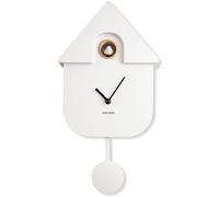 PRESENT TIME Karlsson Modern Cuckoo Wall Clock 40cm- White Present Time White